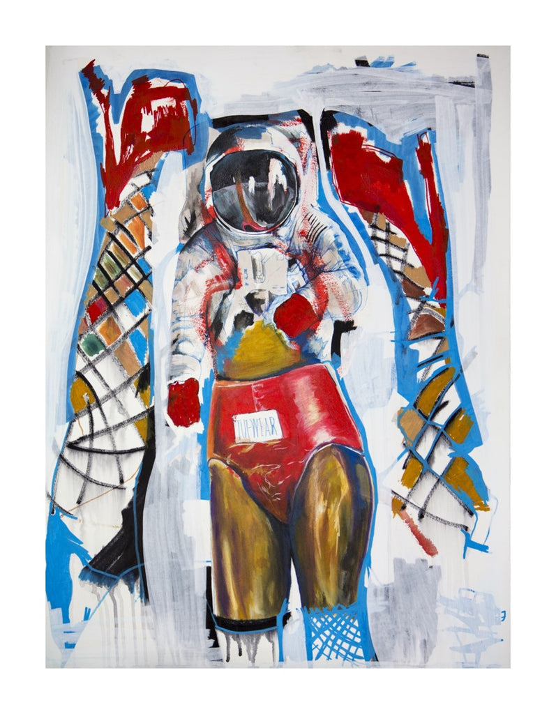 "My Money's On Grace" Limited Edition Print -  Paper and Fabric