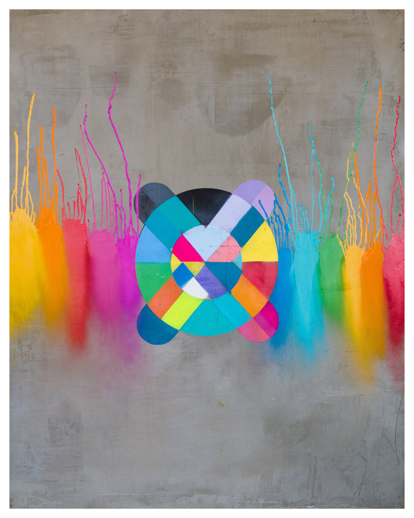 XO Drips Limited Edition Print -  Paper and Fabric