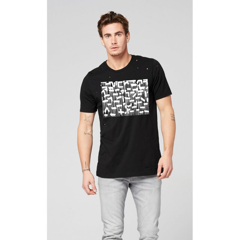 Distressed Drips Limited Edition Unisex Black Shirt -  Paper and Fabric