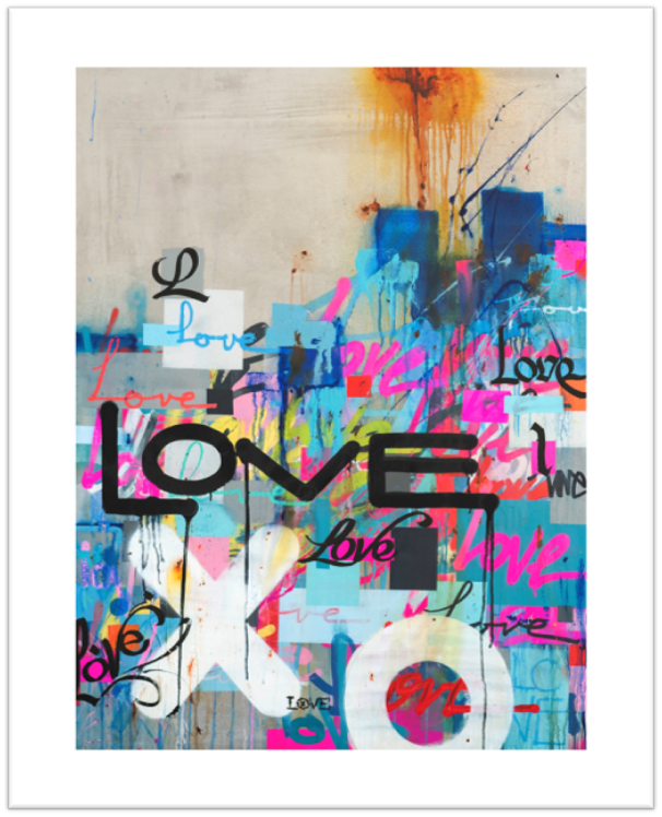 Concrete Love Limited Edition Print -  Paper and Fabric