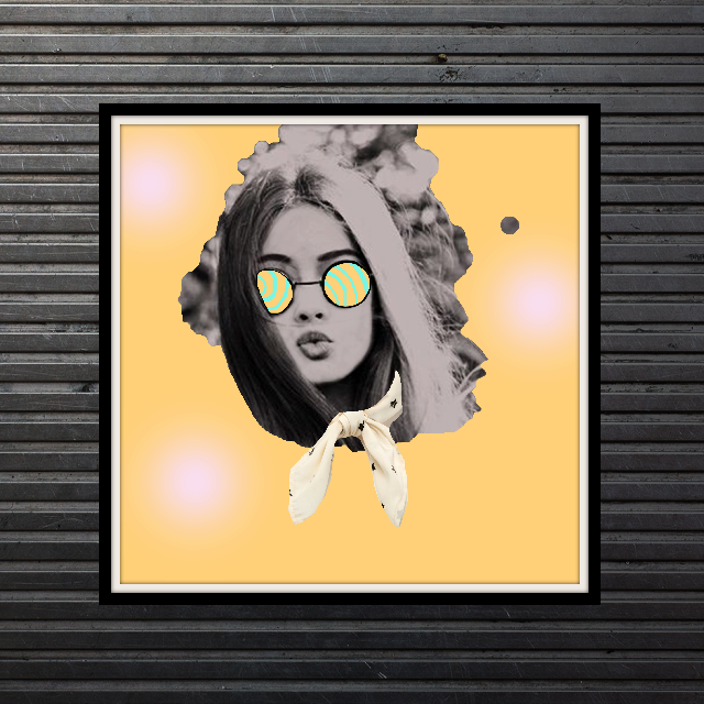 Trifecta Girl Limited Edition Print -  Paper and Fabric