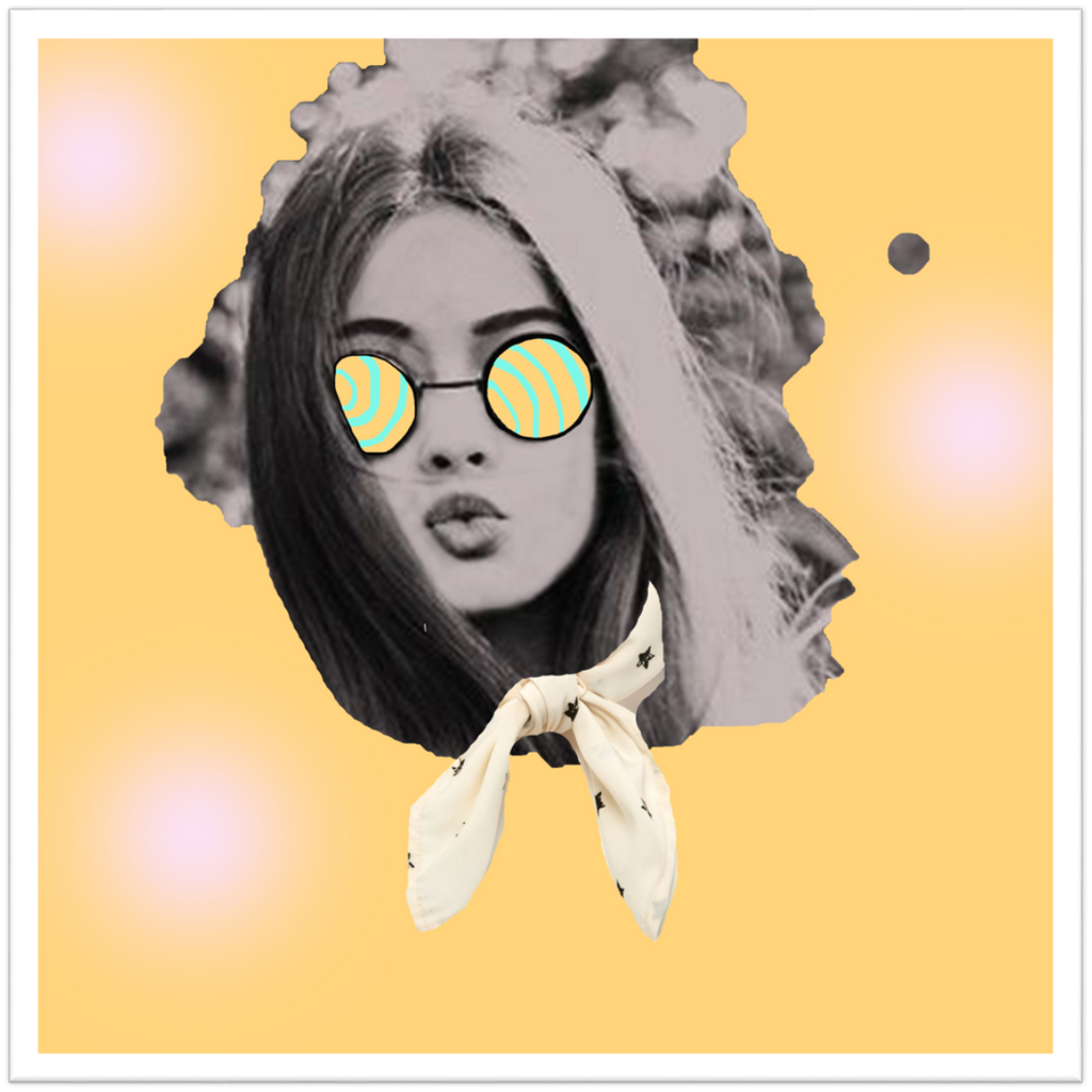 Trifecta Girl Limited Edition Print -  Paper and Fabric