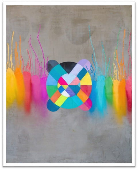 XO Drips Limited Edition Print -  Paper and Fabric