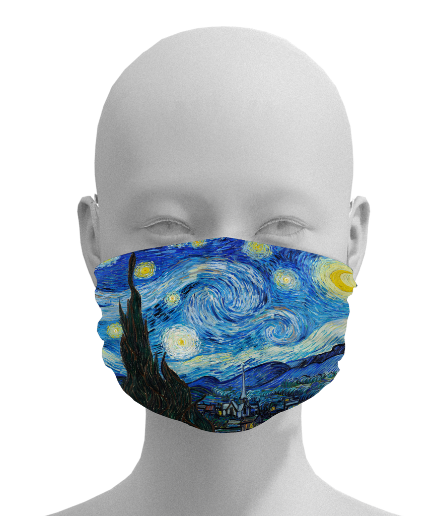 Starry Night Mask -  Paper and Fabric