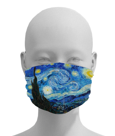 Starry Night Mask -  Paper and Fabric