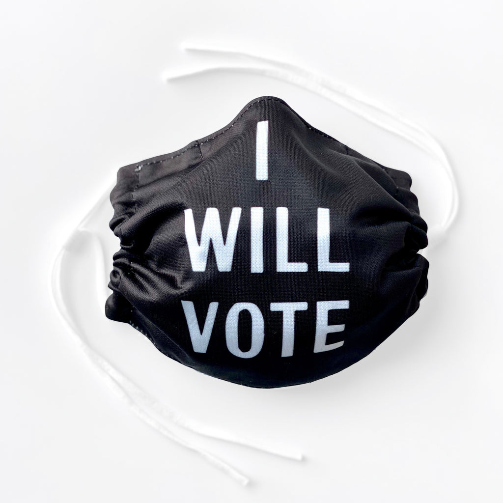 I Will Vote Mask -  Paper and Fabric
