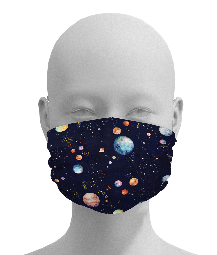 Planets Mask -  Paper and Fabric